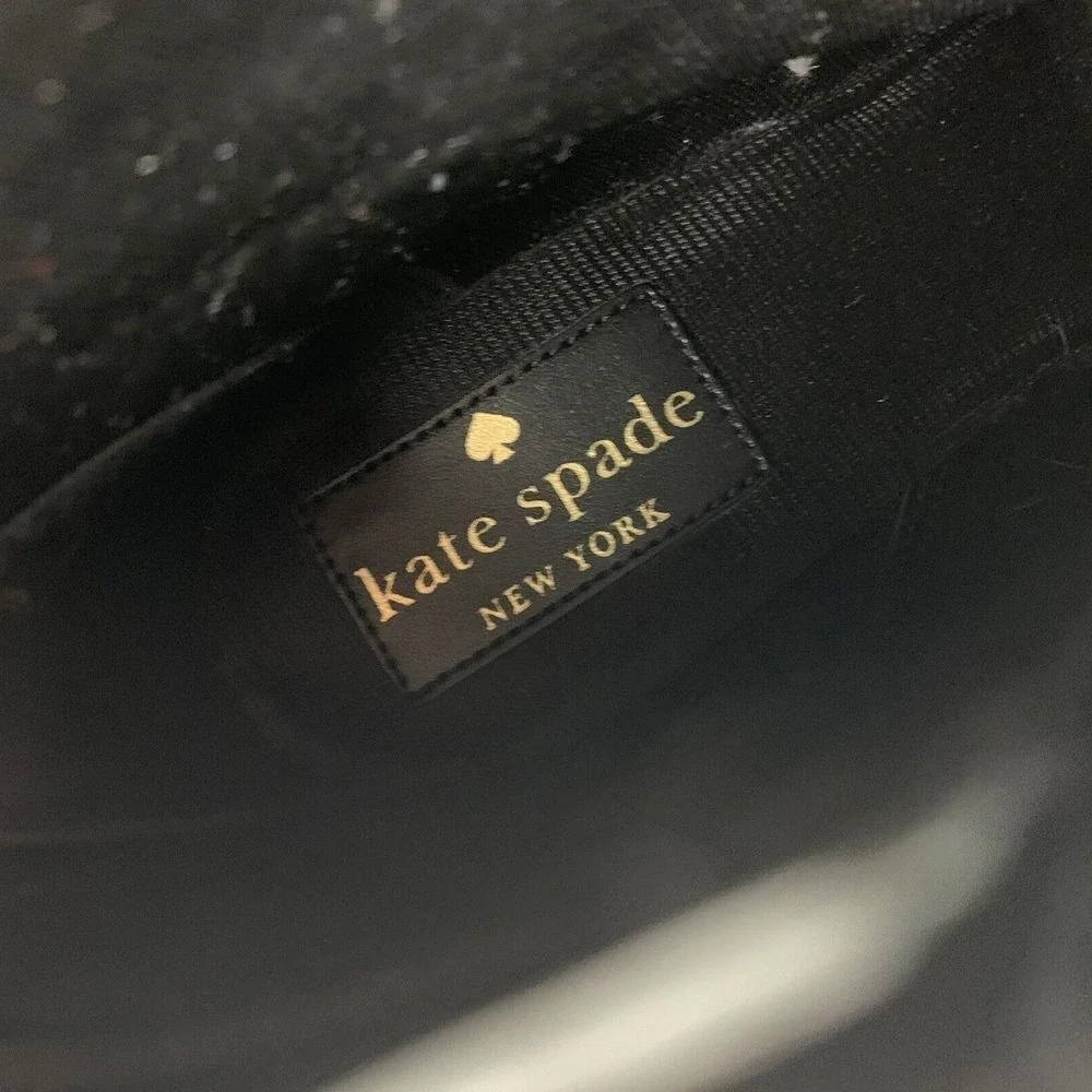 Kate Spade New‎ York Women's Pointed Toe Black Glitter Heeled Booties [Size 9 B]